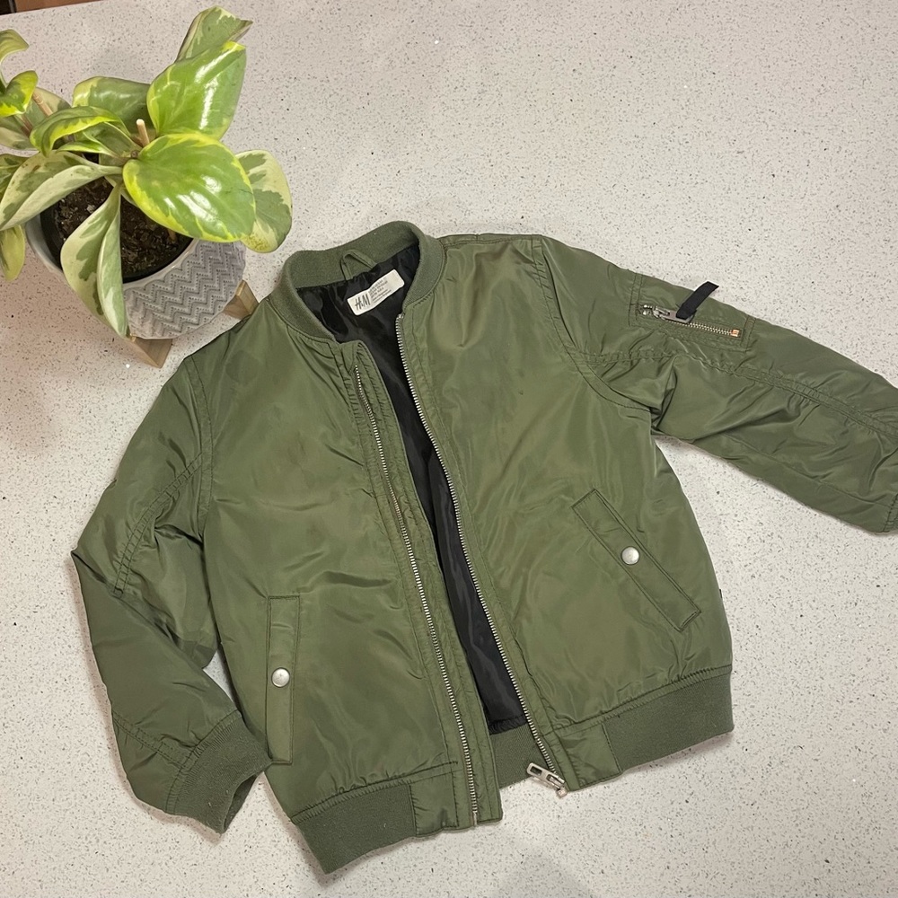 H&M Bomber Jacket Army Green